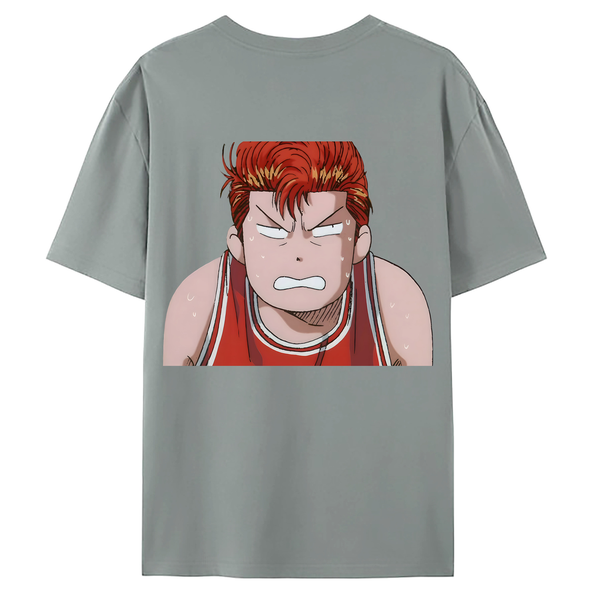 （画像用） SLAM DUNK／スラムダンク 綿100％ メンズ半袖Tシャツ（バックプリント） 通気性